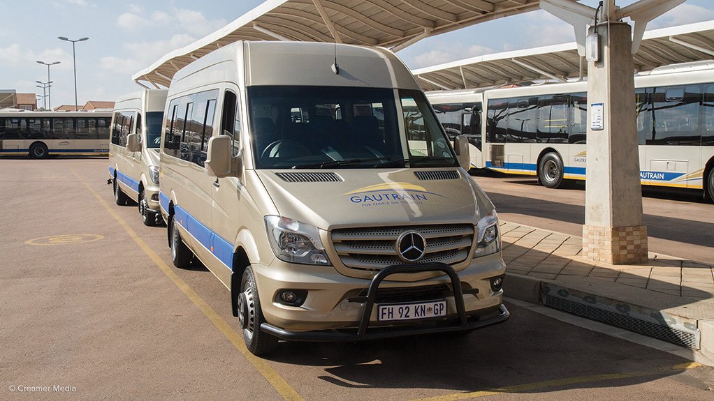 TAXI! Centurion station has four Gautrain-branded midibus taxis providing shuttle services on selected routes
