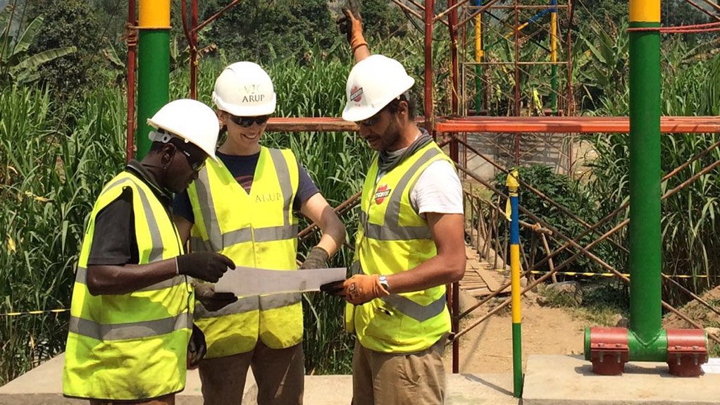 Volunteers from Arup and Bechtel Building Footbridge in Rwanda