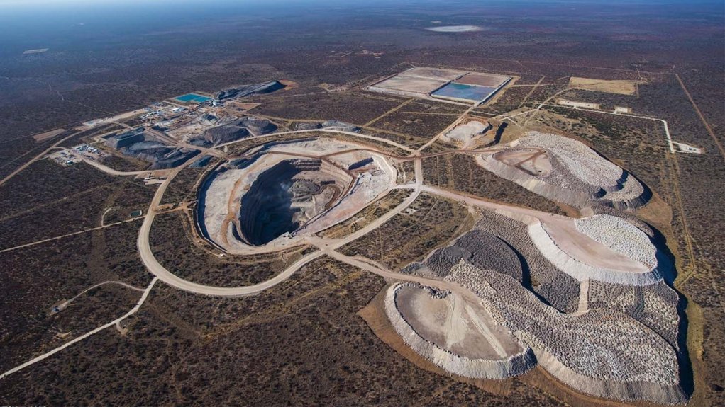 The Karowe diamond mine, in Botswana, where Lucara unearthed the 1 109-ct Lesedi La Rona diamond.