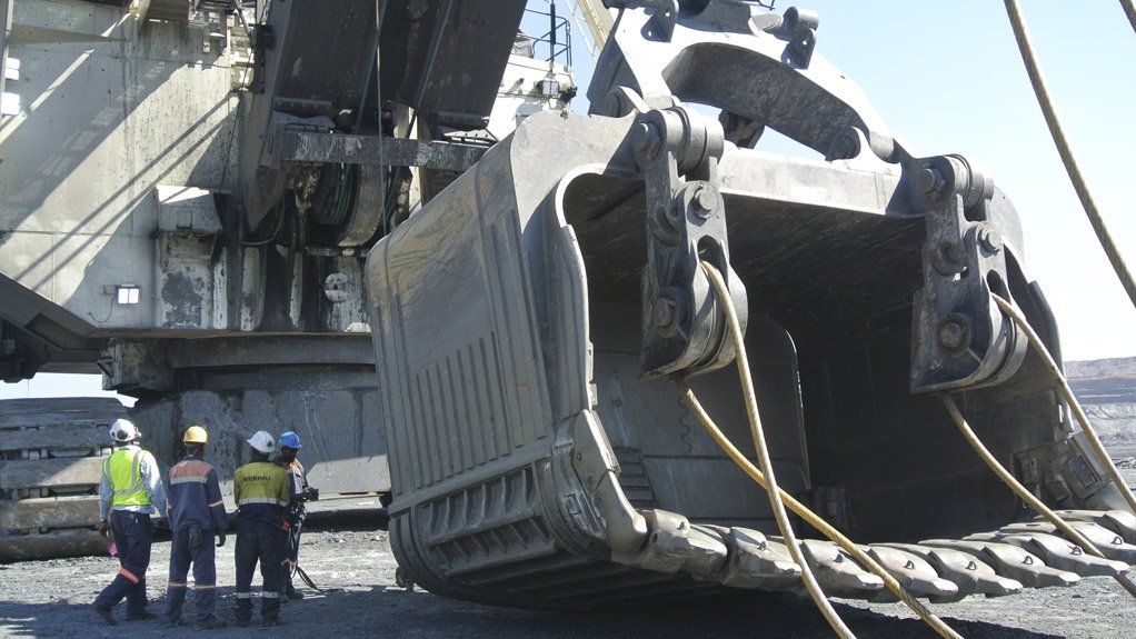 SOPHISTICATED SENTINEL 
The mine employs big drills that allow explosives to be placed at greater depths and 'gigantic' trucks that carry heavier loads