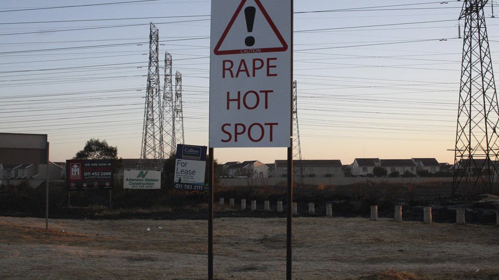 WORRYING SIGNS Around 11 000 women and girls in Rustenburg are raped each year 