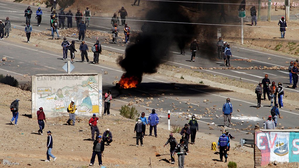 Protesting miners in Bolivia demanding changes to laws turned violent this week after a blockading a highway