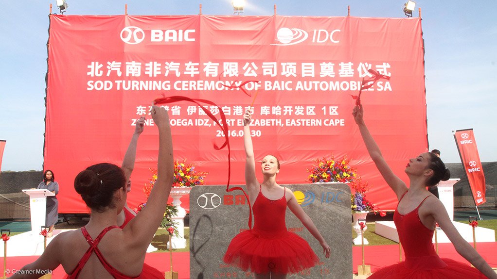 Construction of BAIC, IDC Coega auto plant to be completed in Q1 2018