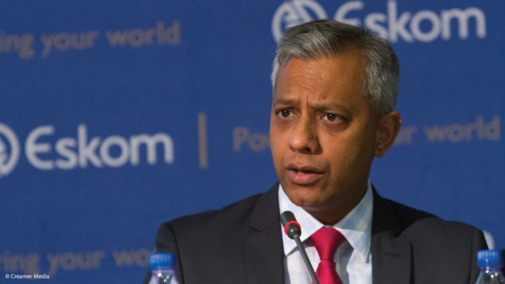 Eskom CFO Anoj Singh