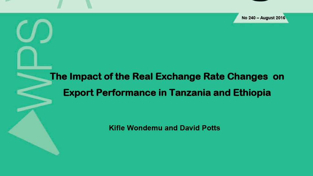 The Impact of the Real Exchange Rate Changes on Export Performance in ...