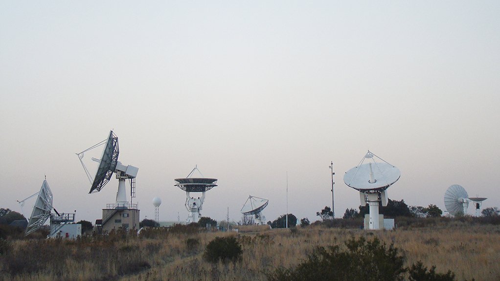 PROUD HISTORY A view of the antenna array at the Sansa Space Operations complex at Hartebeesthoek, west of Pretoria