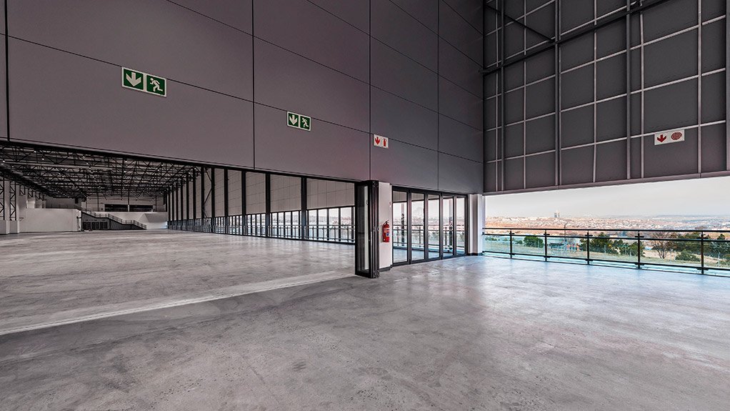The viewing deck leading into the paddock area