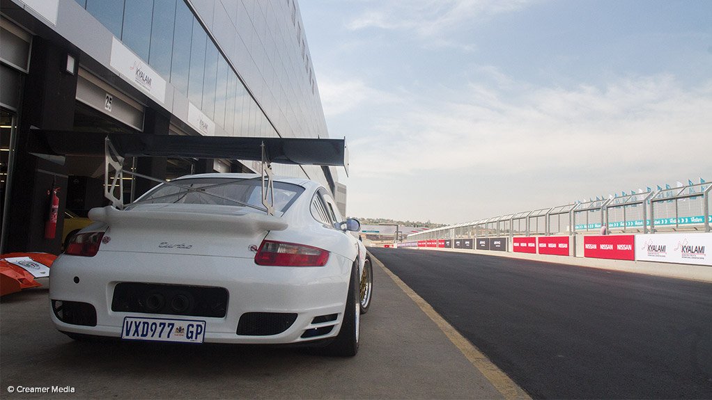 A view from the pit lane