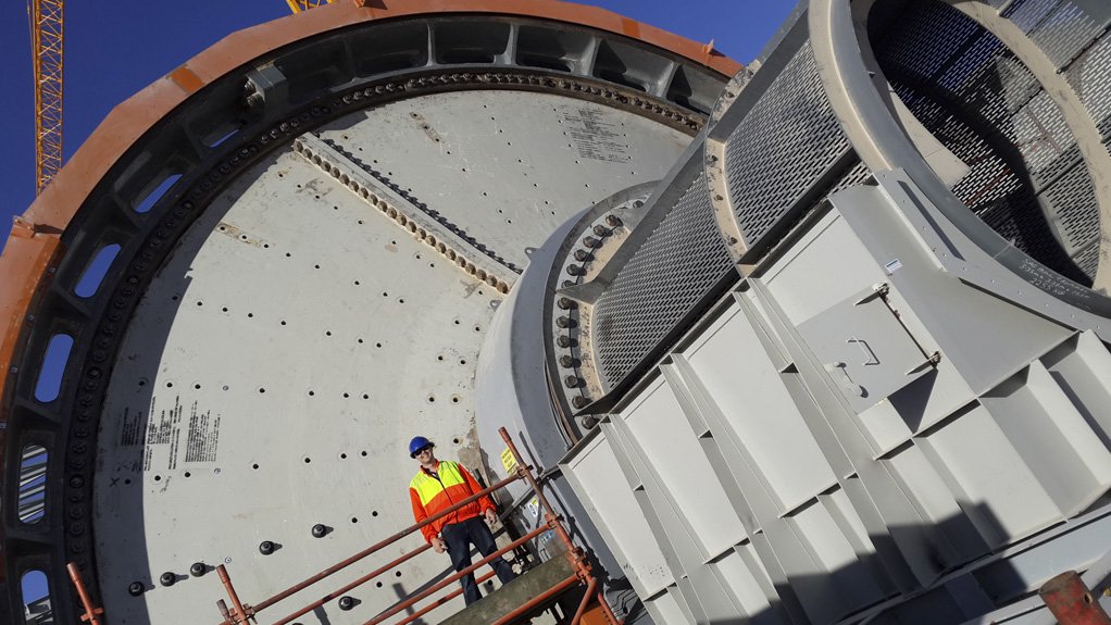 BIGGER AND BETTER
The semi-autogenous grinding mill manufactured for a Namibian uranium project is New Concept Projects' largest-diameter mill to date

