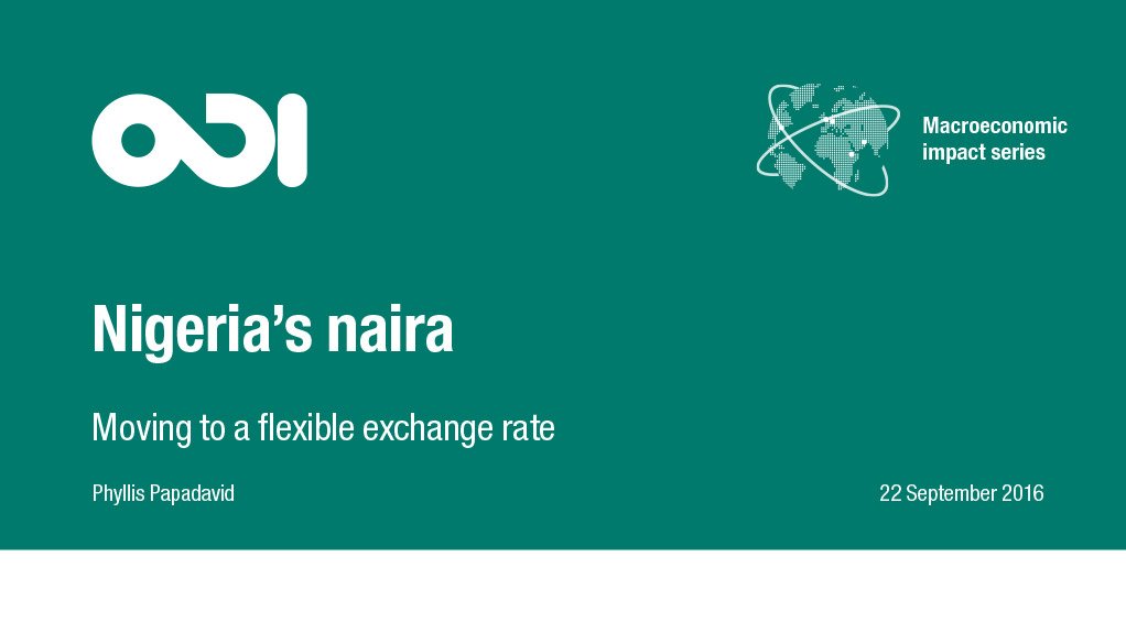Nigeria's naira: moving to a flexible exchange rate