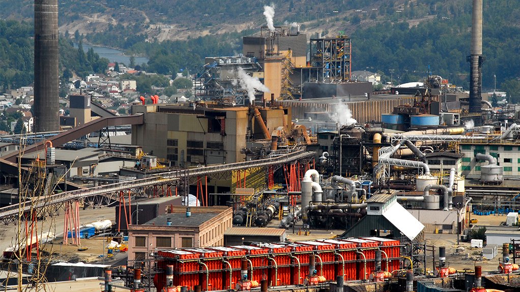 The zinc, lead and silver smelter of Vancouver-based diversified miner, Teck Cominco, the world's largest zinc producer _ Bloomberg
