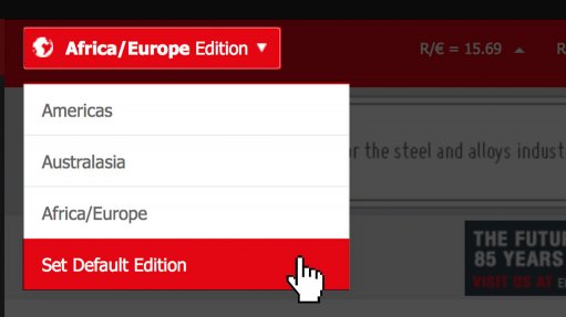 Readers can now select default region on MiningWeekly.com