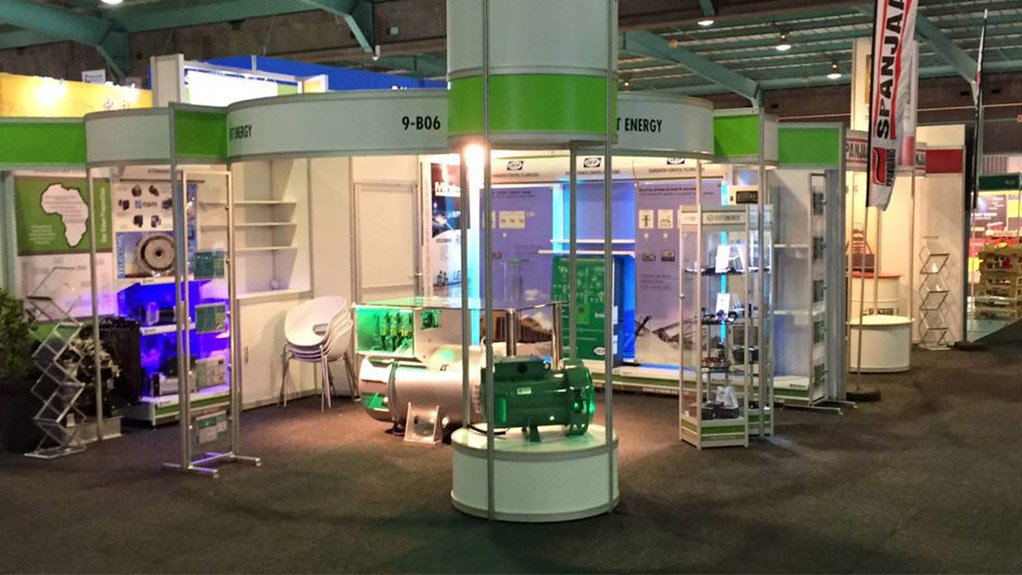 Vert Energy’s stand at the Powerex show at this year’s Electra Mining exhibition...