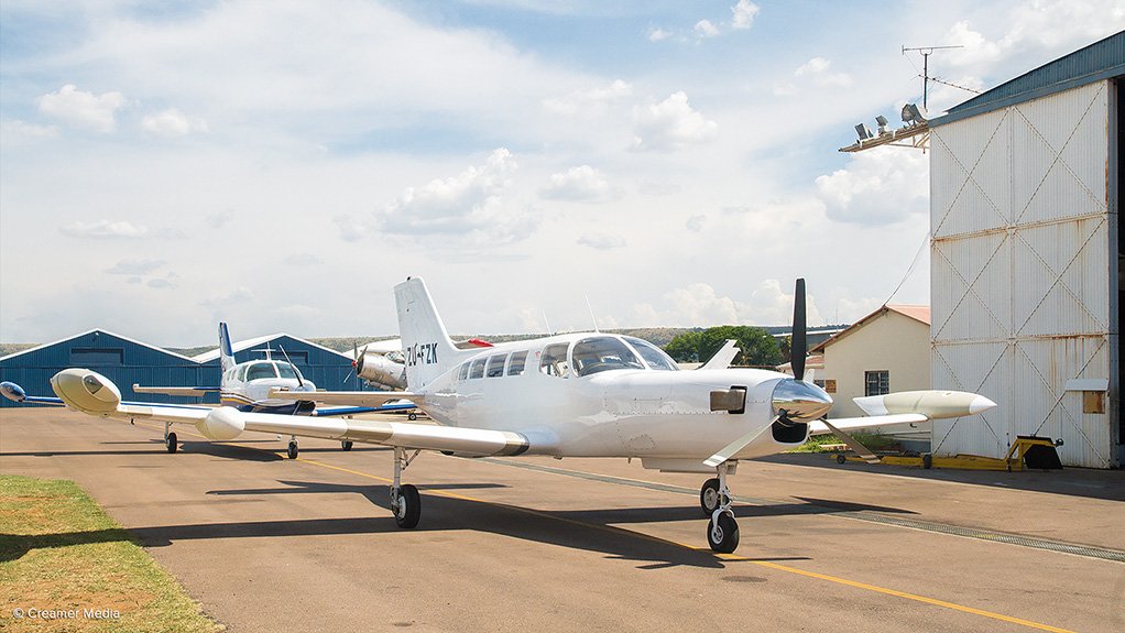 GROWING NUMBERS: Two Falcon 402s parked outside the Falcon Air facility at Wonderboom Airport