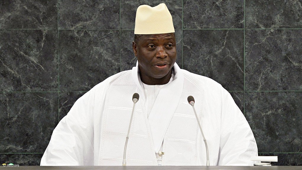 Outgoing Gambian President Yahya Jammeh