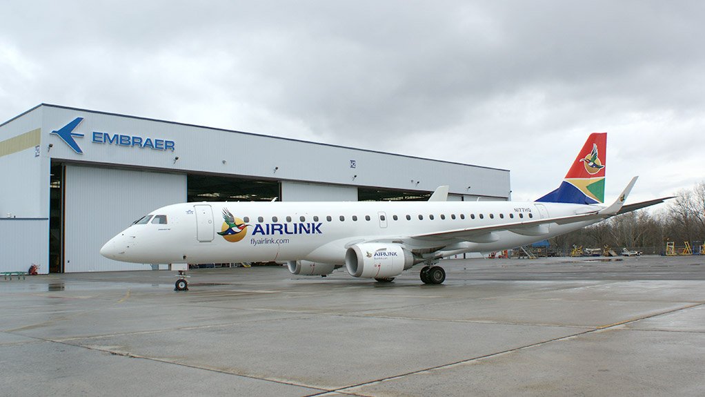 An Embraer E190 of Airlink