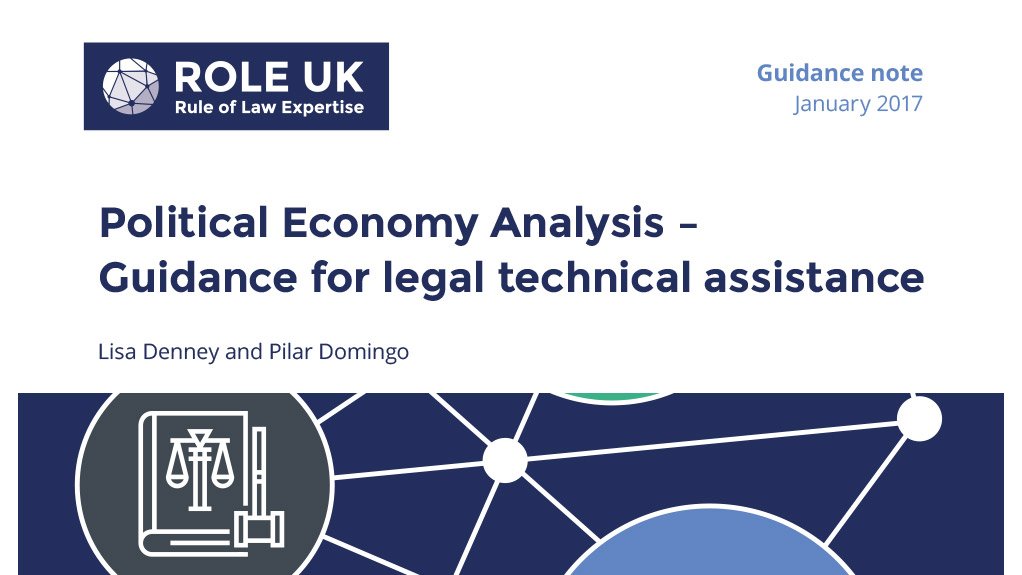 Political economy analysis: guidance for legal technical assistance