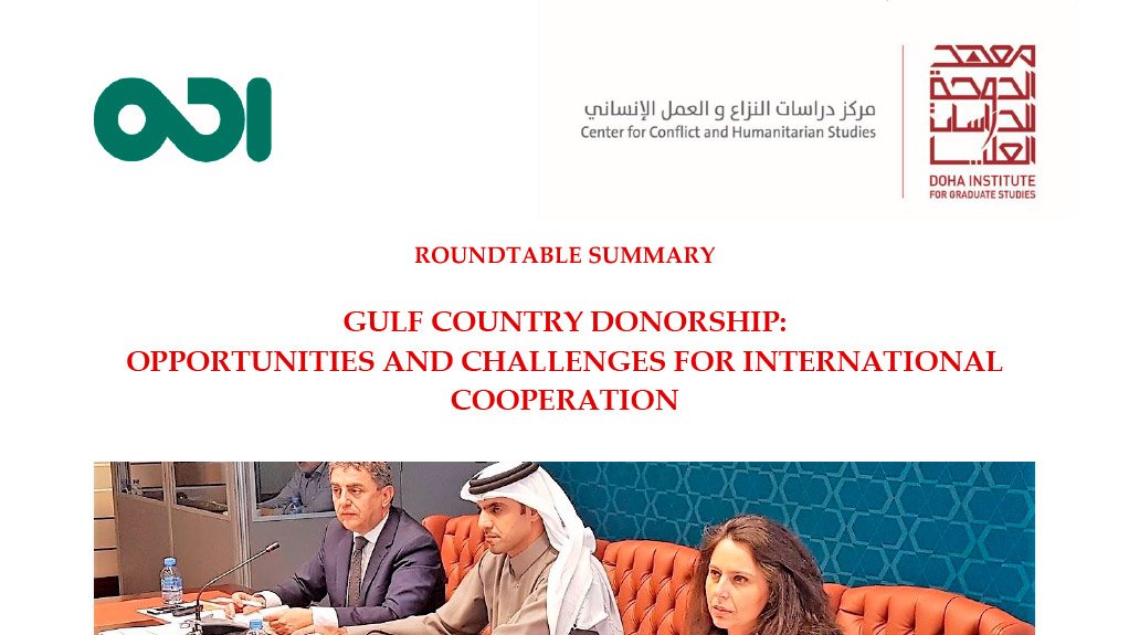 Gulf country donorship: opportunities and challenges for international cooperation 
