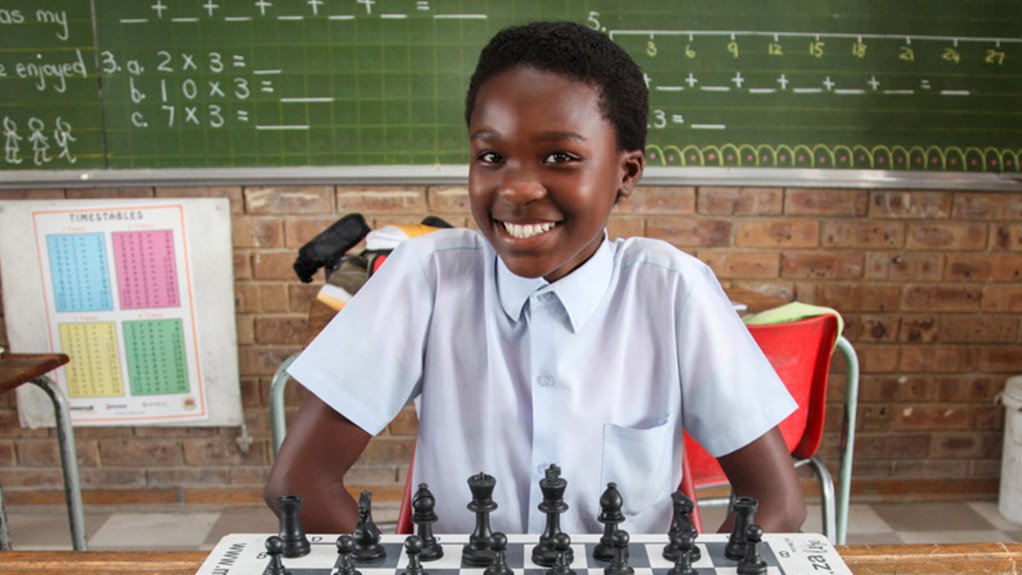 Diepsloot girls play at the national chess championship