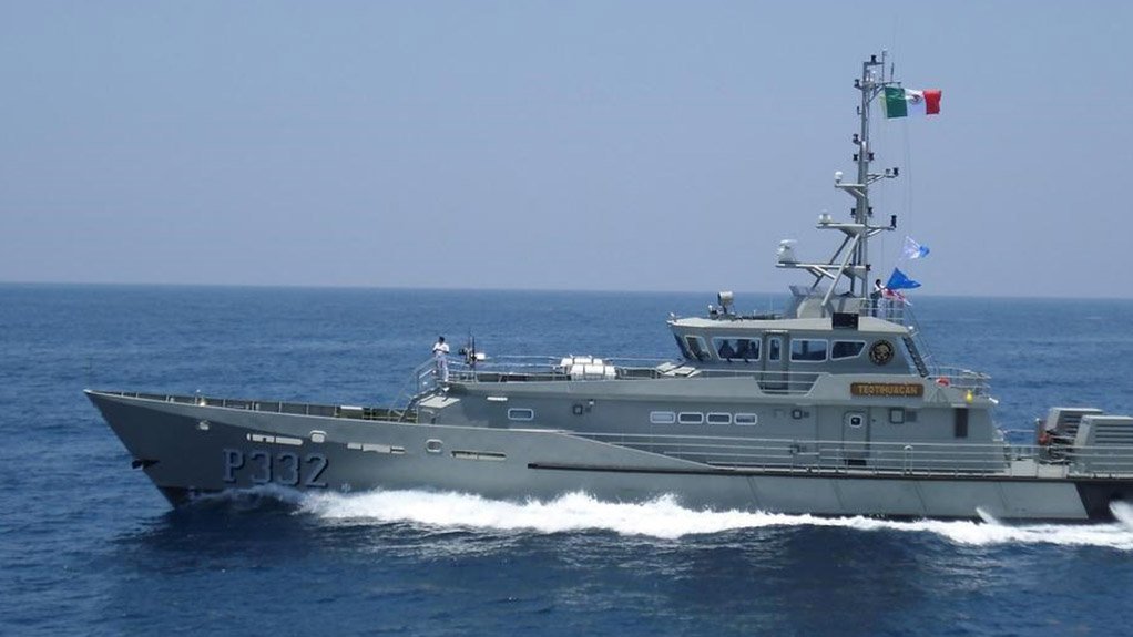 A Damen Stan Patrol 4207 IPV of the Mexican Navy. It is not known what IPV design the company has offered South Africa. This picture merely gives an idea of what Damen can offer