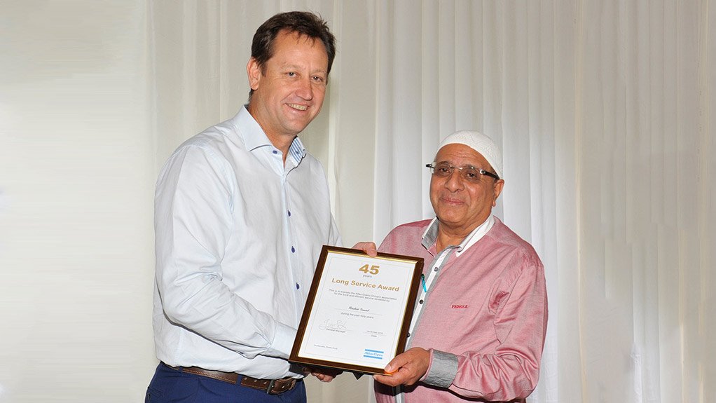Atlas Copco pays homage to long service employees
