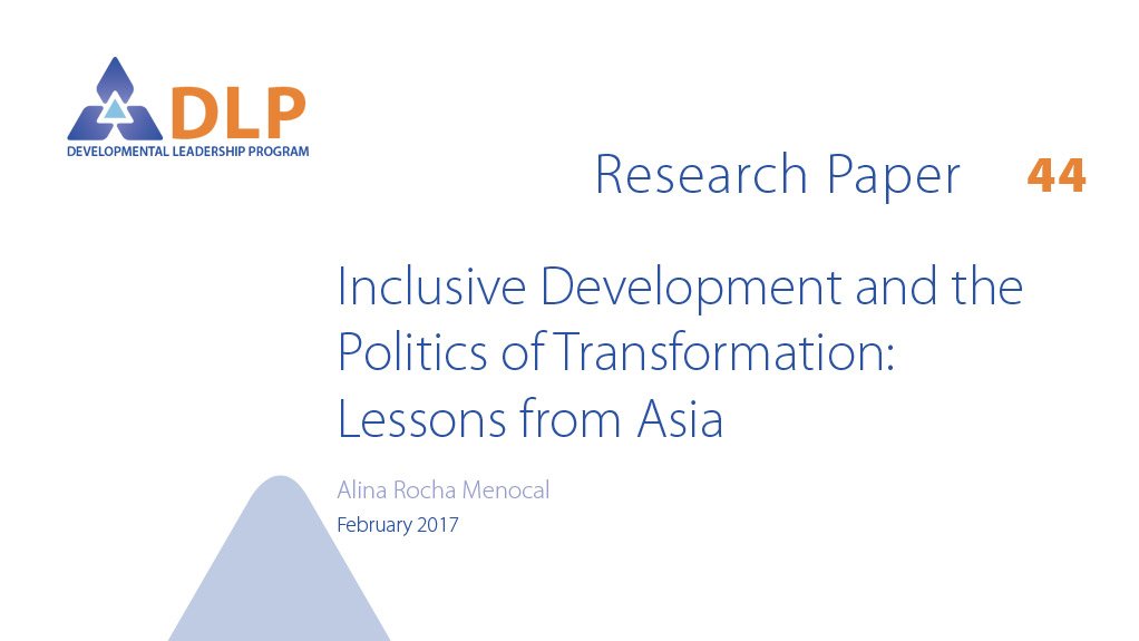 Inclusive development and the politics of transformation: lessons from Asia