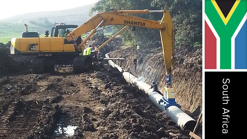 Hlawe river sewer pipeline project, South Africa