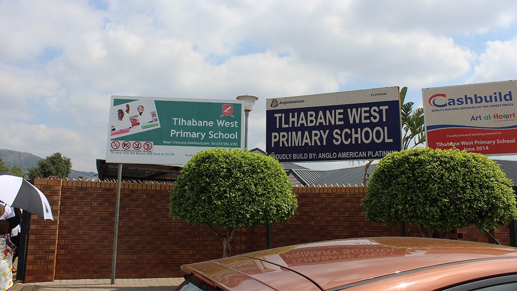 Through this SLP contribution Amplats donated a new library and Grade R centre to Tlhabane West Primary School
