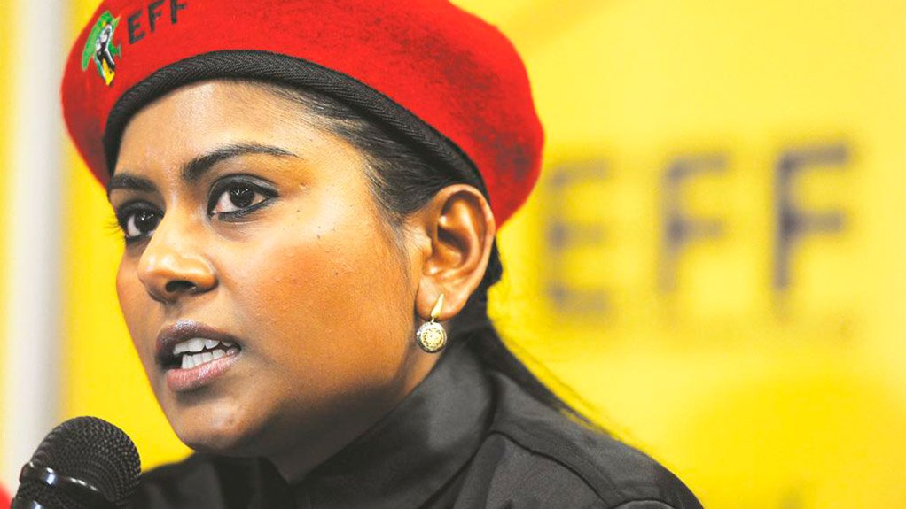Former EFF treasurer general Magdalene Moonsamy