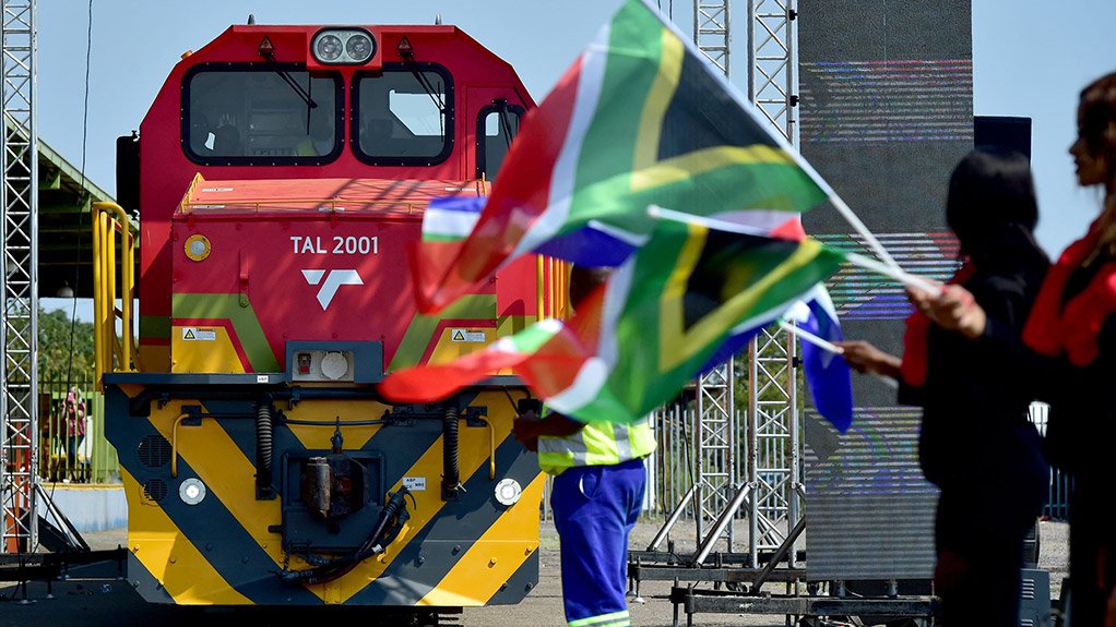 Transnet unveils Trans-Africa locomotive