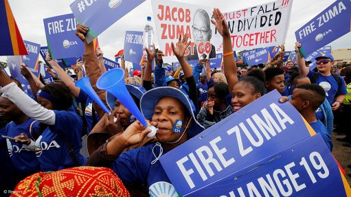 Thousands march to Union Buildings against Zuma