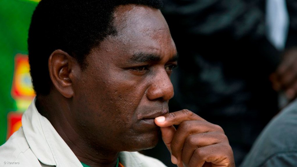 Zambian President of the opposition United Party for National Development Hakainde Hichilema