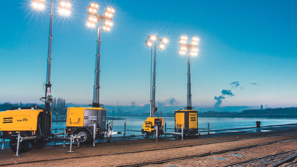 Atlas Copco portable LED light towers shed reliable and efficient light