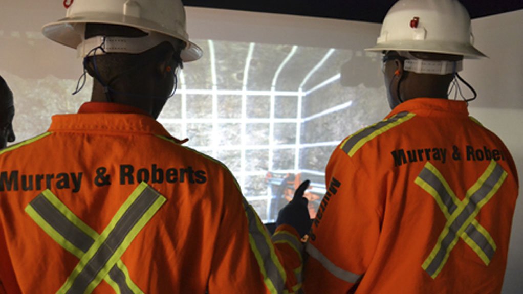 SIMULATED LEARNING The Murray and Roberts Training Academy provides training for an exceptionally diverse client base, including gold producer AngloGold Ashanti 