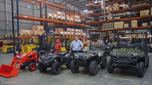 Quad bikes and  side-by-side vehicles  used for rough terrains