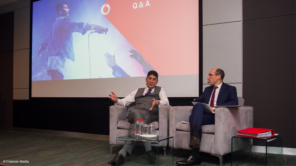 Vodacom CEO Shameel Joosub and CFO Till Streichert