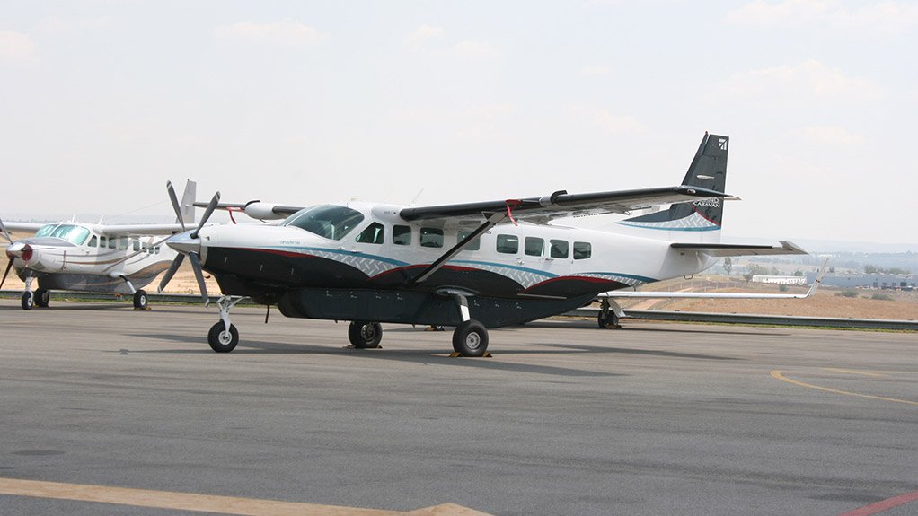 A Cessna Super Caravan 900 of ExecuJet illustrates the lower end of the commercial aviation spectrum