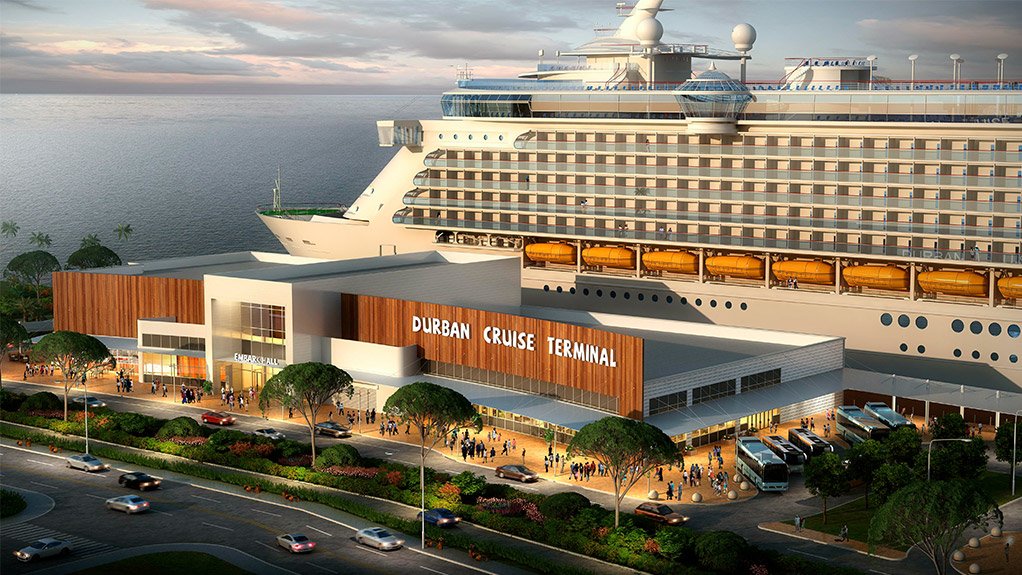 An artist's impression of the Durban cruise terminal