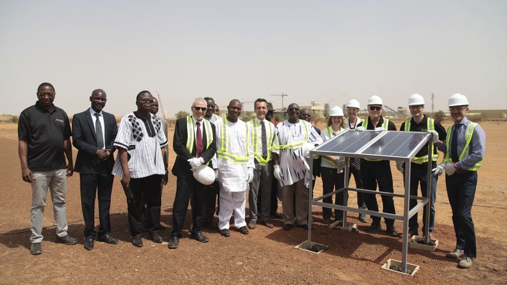 STARTING UP The groundbreaking ceremony signalled the construction of the 15 MWp photovoltaic power plant, which is set to take eight months 