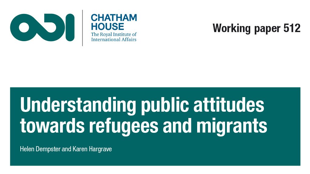 Understanding public attitudes towards refugees and migrants