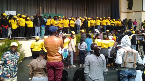 Mining Charter imbizo aborted as section  of audience heckles Minister