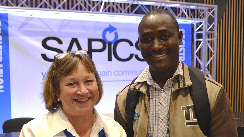 From Left to Right, Jenny Froome, general manager at SAPICS and Elvis Mushayavanhu at SAPICS 2017