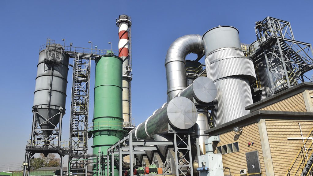 PIONEERING TECHNOLOGY The boiler emission abatement plant at platinum miner Impala Platinum’s refinery, in Springs is believed to be the first of its kind in Africa