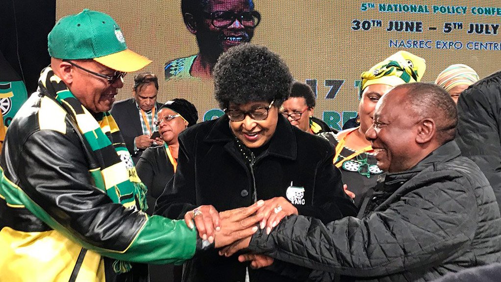 Jacob Zuma, Winnie Mandela, Cyril Ramaphosa