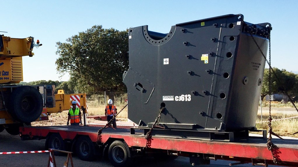 The primary crusher has arrived at the Salamanca uranium project's site in Spain.