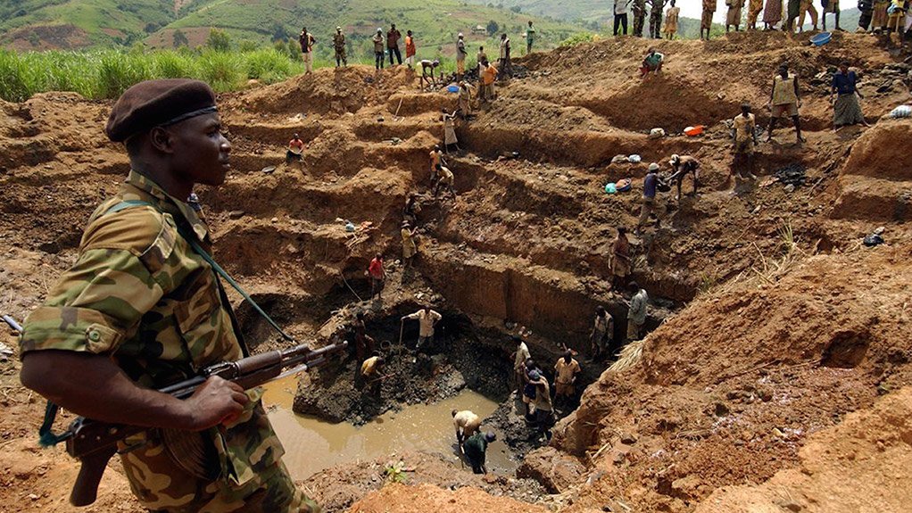 A Central African Republic conflict diamond operation