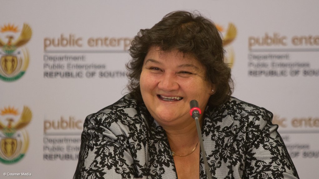 Public Enterprises Minister Lynne Brown