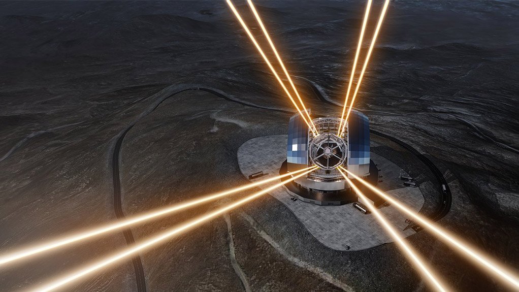 Artist's impression of the European Extremely Large Telescope