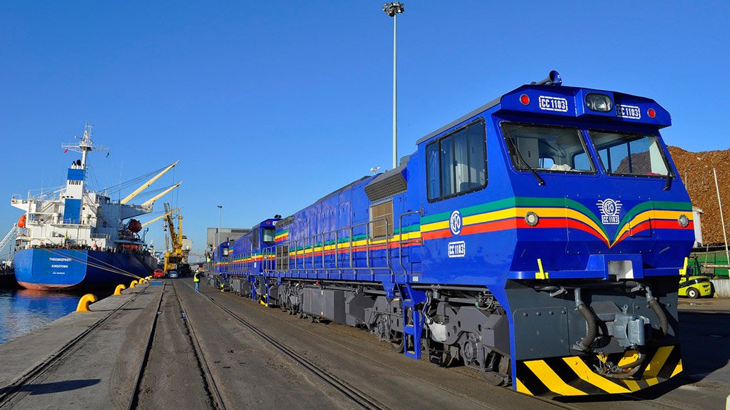 Locomotives at the Port of Durban, South Africa