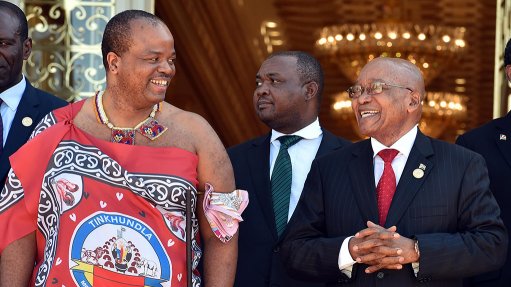 Zuma to take over SADC chairmanship from Swaziland's Mswati III